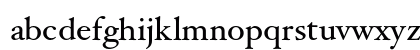 Hoefler Text Regular Lowercase Preview