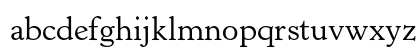 Horley Old Style MT Std Regular Lowercase Preview