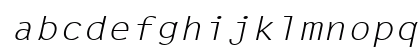 Lechter Wide Italic Lowercase Preview