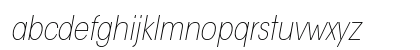 ITC Avant Garde Gothic Std Extra Light Condensed Oblique Lowercase Preview