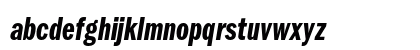 ITC Franklin Gothic Std Demi Compressed Italic Lowercase Preview