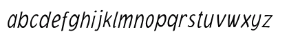 JacobyCondICG XLightItalic Lowercase Preview
