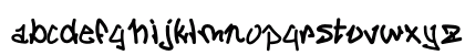 JoTaUrbanFont Regular Lowercase Preview