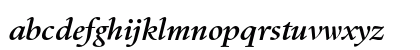 Kennedy Bold Italic Lowercase Preview