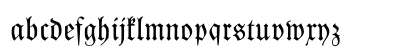 Kleist-Fraktur Regular Lowercase Preview