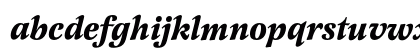 LatienneEF BoldItalicSwC Lowercase Preview