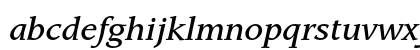 ITC Leawood Medium Italic Lowercase Preview