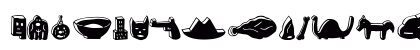 BlockheadIllustFace- Black Lowercase Preview