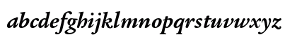 Legacy Serif ITC Bold Italic OS Lowercase Preview
