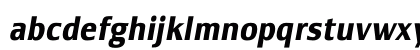 LesmoreBoldCondensedItalic Regular Preview