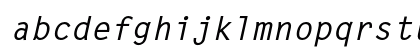 Letter Gothic Std Bold Slanted Lowercase Preview