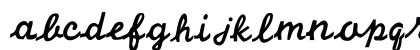 LHF Cosmic Cursive Regular Lowercase Preview