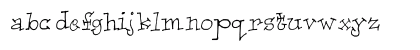 LHF Spaz Regular Lowercase Preview