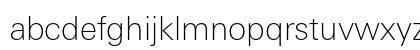 LTUnivers 230 BasicThin Lowercase Preview