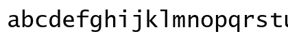 Lucida Sans Typewriter Regular Lowercase Preview