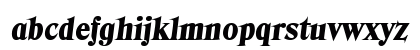 Blue Ridge Heavy SF Bold Italic Lowercase Preview