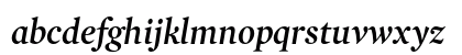 Mercury Display Semi Italic Lowercase Preview