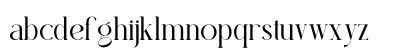 Miligant Regular Lowercase Preview