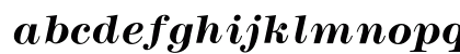 Modern BoldItalic Lowercase Preview