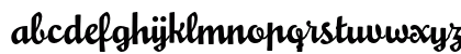 MousseScript Regular Lowercase Preview