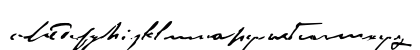 P22Monet Impressionist Lowercase Preview
