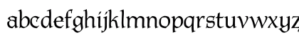 P22Tyndale Regular Lowercase Preview