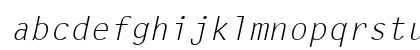 LetterGothic LT Italic Preview