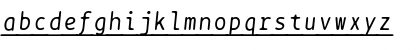 BPtypewriteUnderscored Italic Font