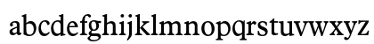 Plantin BQ Regular Lowercase Preview