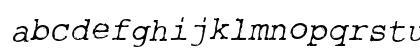 Rough_Typewriter Italic Preview