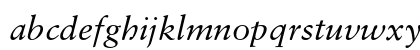 SabonGreek Italic Preview