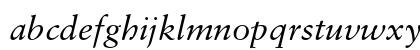 Sabon LT Std Italic Lowercase Preview