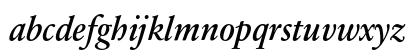 SabonNext RW OsFDemi Bold Italic Lowercase Preview