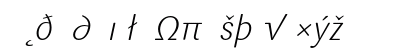 Sari LightItalicExp Lowercase Preview