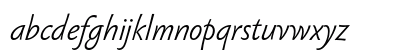 Sebastian Light Pro Italic Lowercase Preview