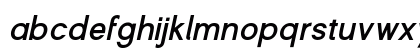 Shine Pro Bold Oblique Lowercase Preview
