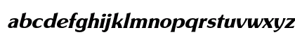 SouvenirGothic DemiBoldItalic Lowercase Preview