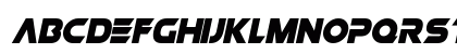Space Crusaders Italic Lowercase Preview