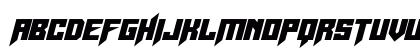 Space Shards Italic Lowercase Preview