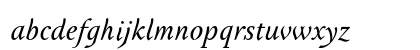 Tactile ITC Std Italic Lowercase Preview