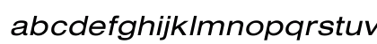 Addington Ext Oblique Regular Lowercase Preview
