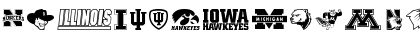 NCAA Big 10 Regular Font