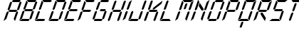 New X Digital tfb Italic Font