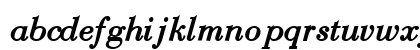 BodoniRecutCondensedSSK Bold Italic Lowercase Preview