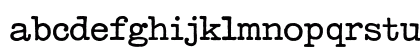 Typewriter Display Lowercase Preview