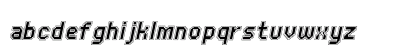 UNDA OutlineItalic Lowercase Preview