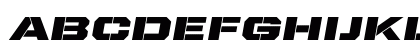 United Italic Ext Stencil Preview