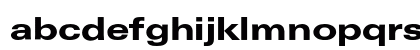 Univers Extended BQ Regular Lowercase Preview