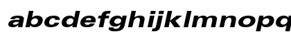 Univers LT Std 73 Black Extended Oblique Lowercase Preview