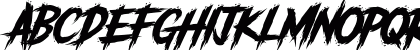 Unthinkers Slant DEMO Regular Lowercase Preview
